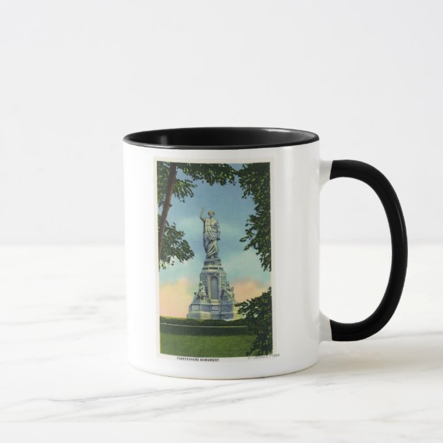 Aussicht auf das Vorväter-Denkmal # 2 Tasse (Rechts)