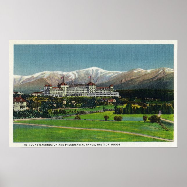 Aussicht auf das Washington Hotel, Präsidentenpala Poster (Vorne)