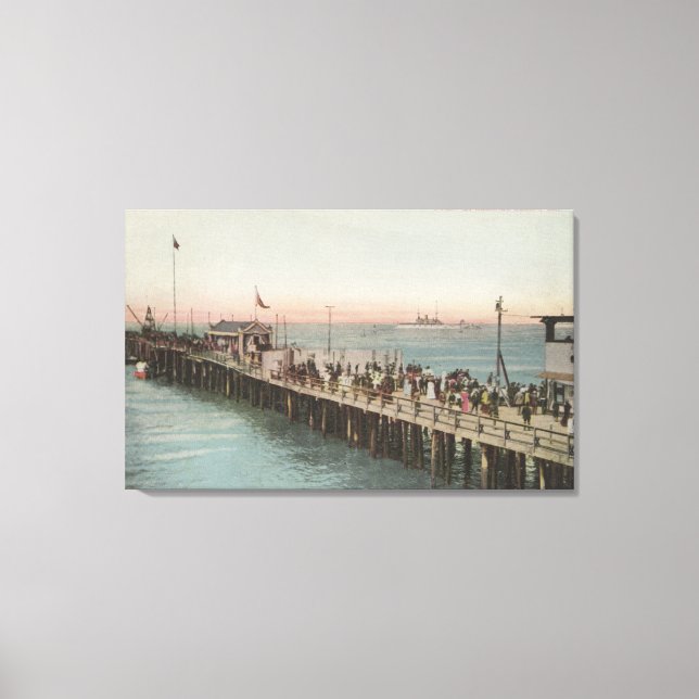 Aussicht auf das Wharf Leinwanddruck (Vorderseite)