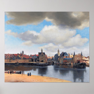 Aussicht auf Delft, Johannes Vermeer, 1659-1660 Poster