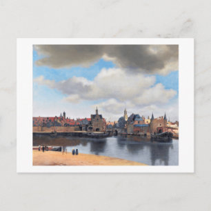 Aussicht auf Delft, Johannes Vermeer, 1659-1660 Postkarte