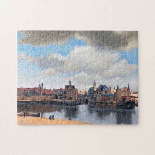 Aussicht auf Delft, Johannes Vermeer, 1659-1660 Puzzle (Horizontal)