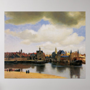 Aussicht auf Delft von Johannes Vermeer Poster