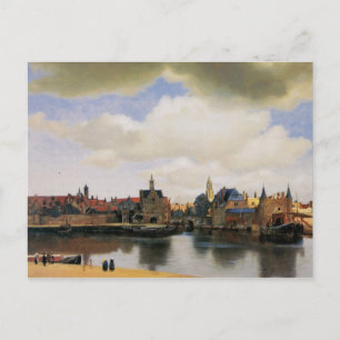 Aussicht auf Delft von Johannes Vermeer Postkarte
