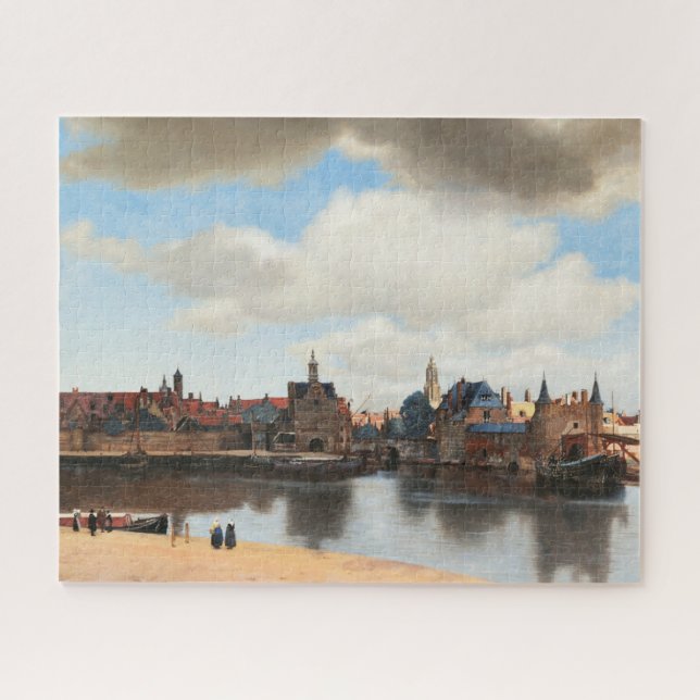 Aussicht auf Delft von Johannes Vermeer Puzzle (Horizontal)
