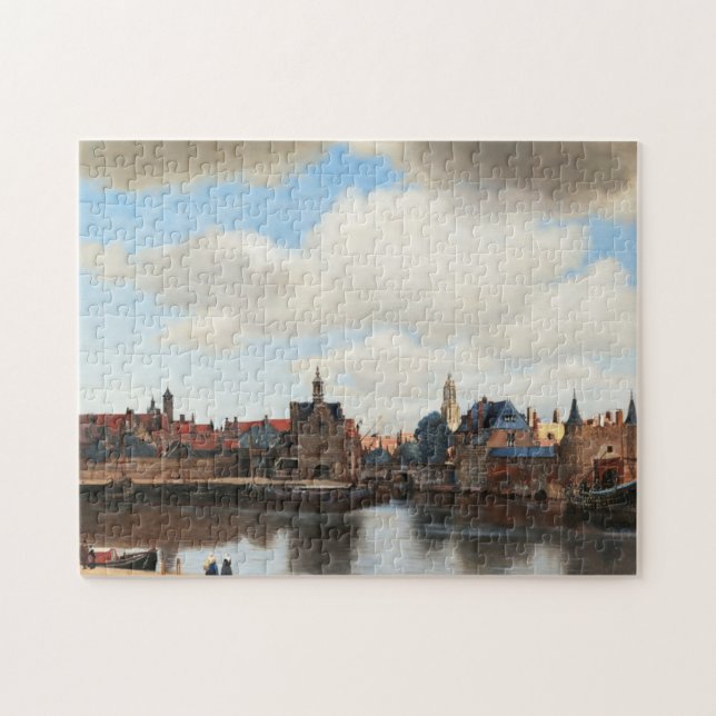 Aussicht auf Delft von Johannes Vermeer Puzzle (Horizontal)
