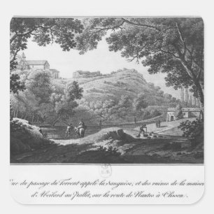 Aussicht auf den als La Sanguese bekannten Turm Quadratischer Aufkleber