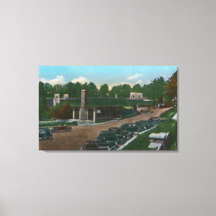 Aussicht auf den Ausable Chasm-Eingang Leinwanddruck