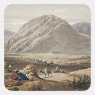 Aussicht auf den Berg Baba-Naunee, aus "Skizzen i Quadratischer Aufkleber