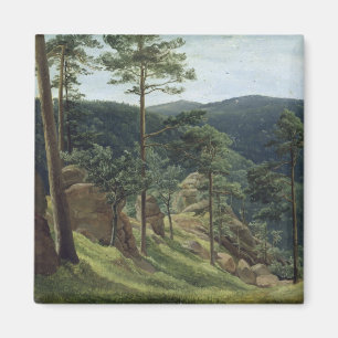 Aussicht auf den Berg Brocken, 1829 Magnet