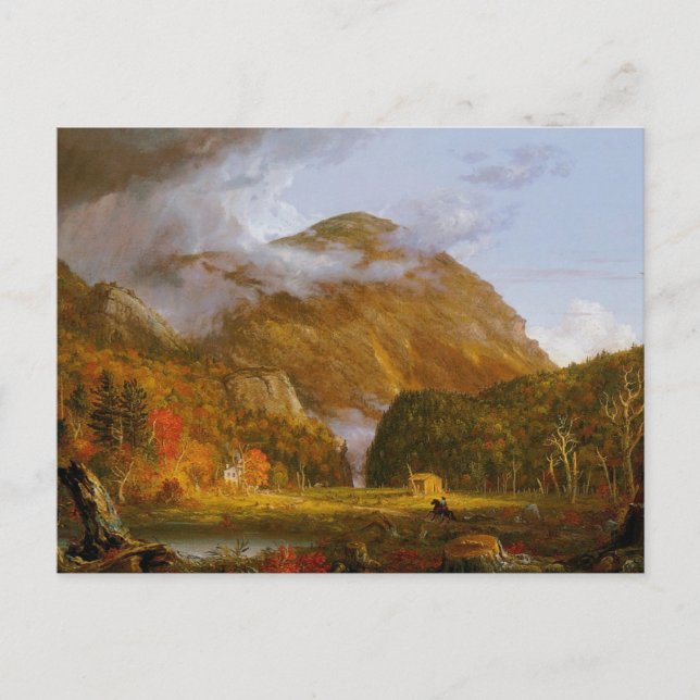 Aussicht auf den Bergpass Postkarte (Vorderseite)