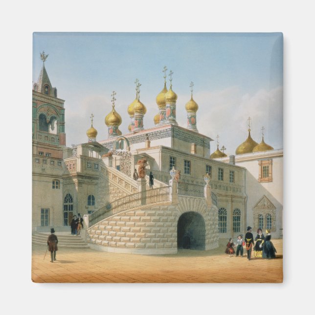 Aussicht auf den Boyar-Palast im Moskauer Kreml Magnet (Vorne)