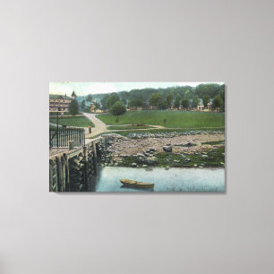 Aussicht auf den Campingplatz Leinwanddruck