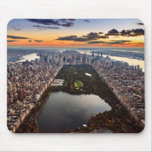 Aussicht auf den Central Park bei Sonnenuntergang Mousepad