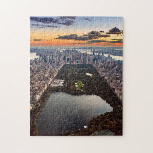 Aussicht auf den Central Park bei Sonnenuntergang Puzzle
