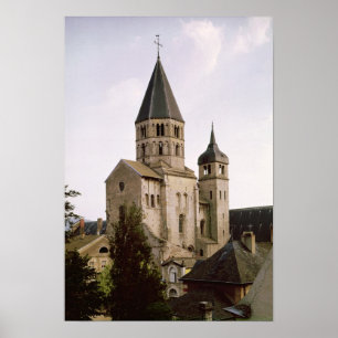 Aussicht auf den Clocher de l'Eau Benite Poster