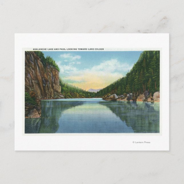 Aussicht auf den Coldensee von der Avalanche Postkarte (Vorderseite)