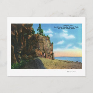 Aussicht auf den Dom Rock, Bar Hafen Postkarte