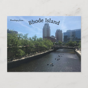 Aussicht auf den Fluss Providence Rhode Island Postkarte