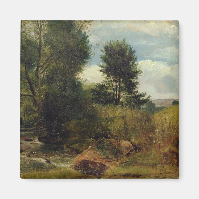 Aussicht auf den Fluss Sid, nahe Sidmouth, c.1852  Magnet (Vorne)