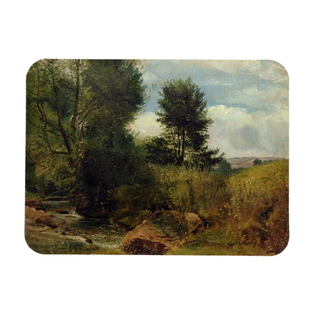 Aussicht auf den Fluss Sid, nahe Sidmouth, c.1852  Magnet (Horizontal)