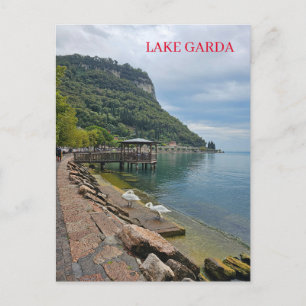 Aussicht auf den Gardasee Postkarte