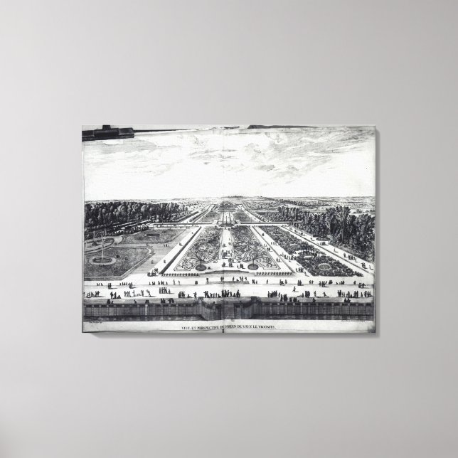 Aussicht auf den Garten Leinwanddruck (Vorderseite)