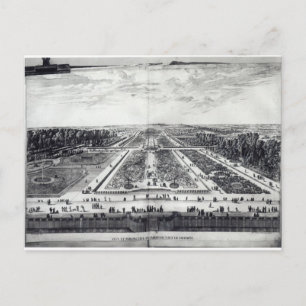 Aussicht auf den Garten Postkarte