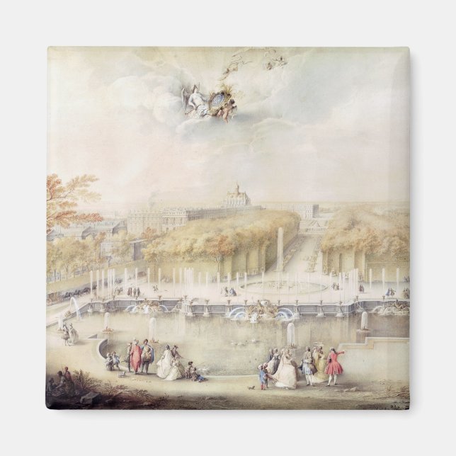 Aussicht auf den Garten und das Schloss von Versai Magnet (Vorne)