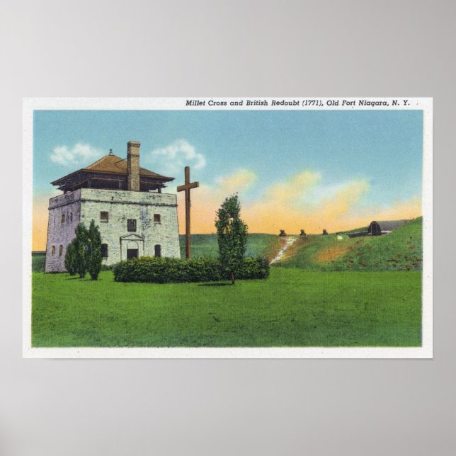 Aussicht auf den Gartenkorps im alten französische Poster (Vorne)