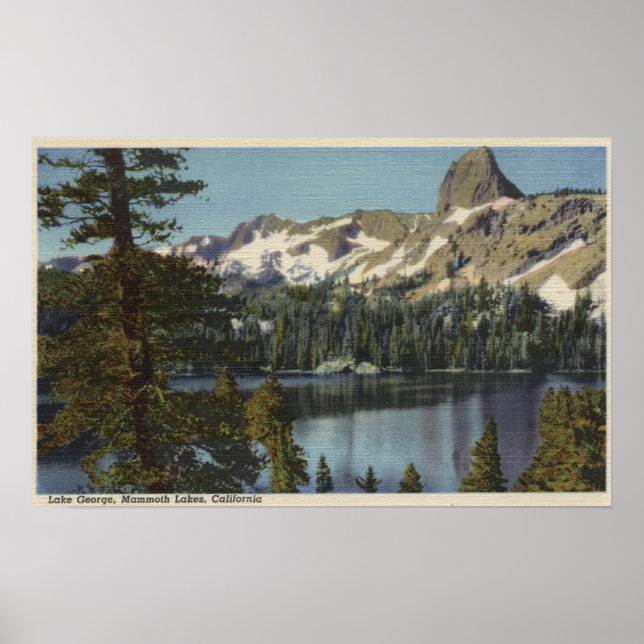Aussicht auf den George & High Lake Sierra Poster (Vorne)