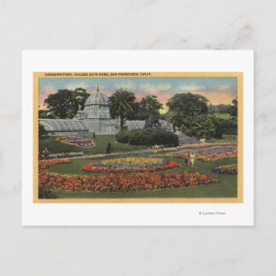 Aussicht auf den Golden Gate Park & Conservatory Postkarte