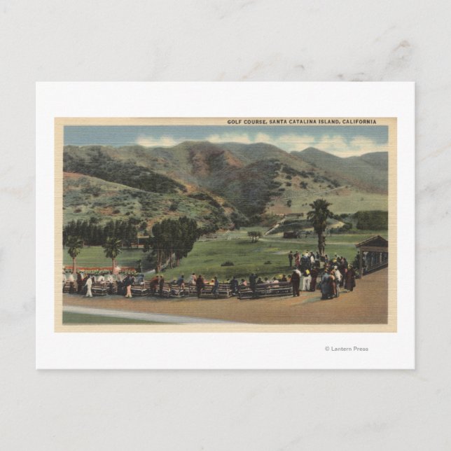 Aussicht auf den Golfplatz Postkarte (Vorderseite)