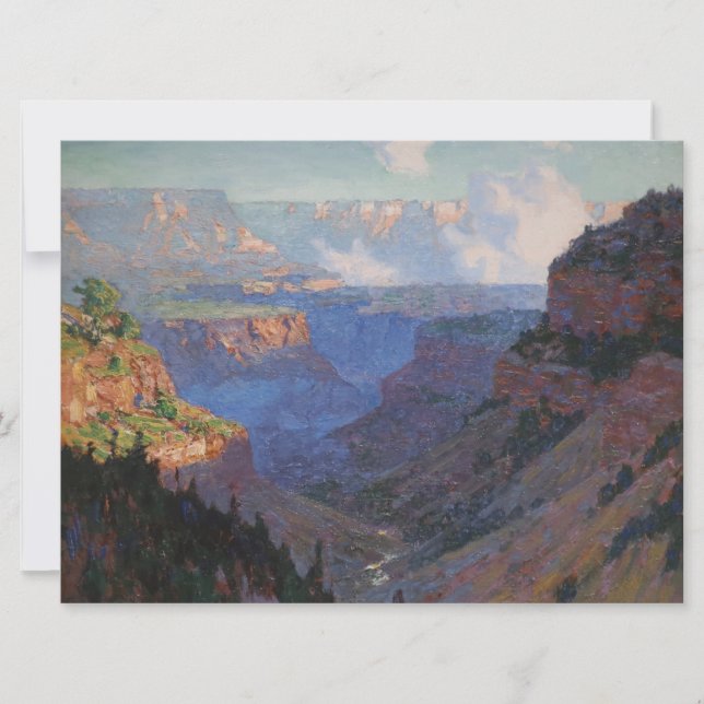 Aussicht auf den Grand Canyon (von E.H. Potthast) Karte (Vorderseite)