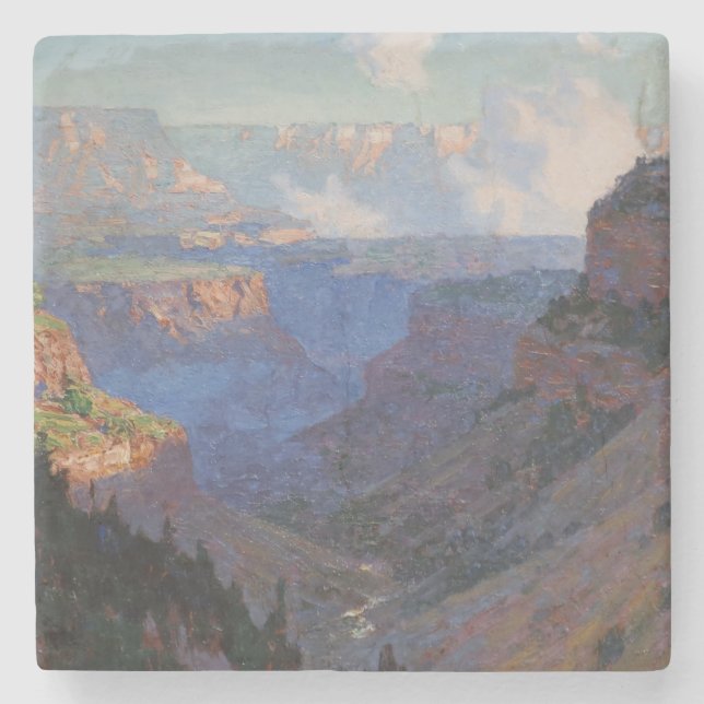 Aussicht auf den Grand Canyon (von E.H. Potthast) Steinuntersetzer (Vorderseite)