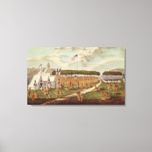 Aussicht auf den Großen Vertrag in Prairie du Leinwanddruck