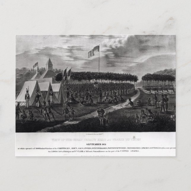 Aussicht auf den Großen Vertrag in Prairie du Postkarte (Vorderseite)