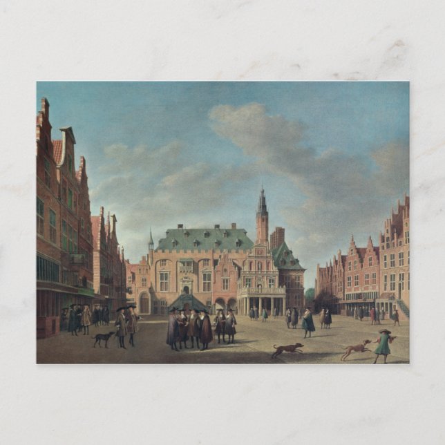 Aussicht auf den Grote Markt in Haarlem Postkarte (Vorderseite)