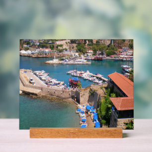 Aussicht auf den Hafen, Strand Mermerly in der Sta Acrylschild