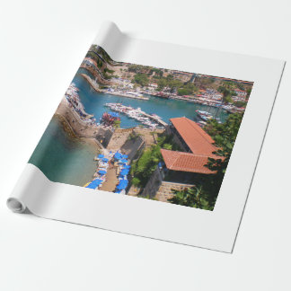 Aussicht auf den Hafen, Strand Mermerly in der Sta Geschenkpapier