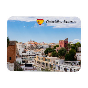 Aussicht auf den Hafen und die Stadt Ciutadella -  Magnet