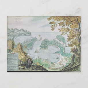 Aussicht auf den Hafen von Acapulco Postkarte