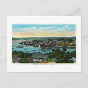 Aussicht auf den Hafen von Boothbay Postkarte