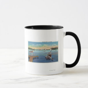 Aussicht auf den Hafen von Harwiport Wychmere Tasse