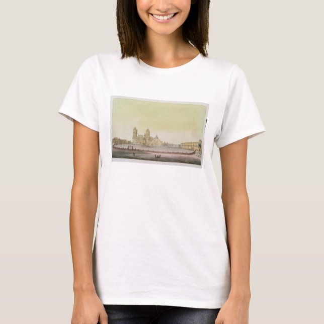 Aussicht auf den Hauptplatz von Mexiko-Stadt (Farb T-Shirt (Vorderseite)