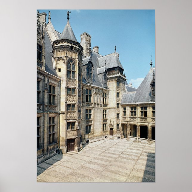 Aussicht auf den Innenhof, 1443-51 Poster (Vorne)