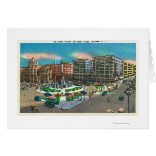 Aussicht auf den Lafayette-Platz und die Hauptstra (Vorderseite (Horizontal))