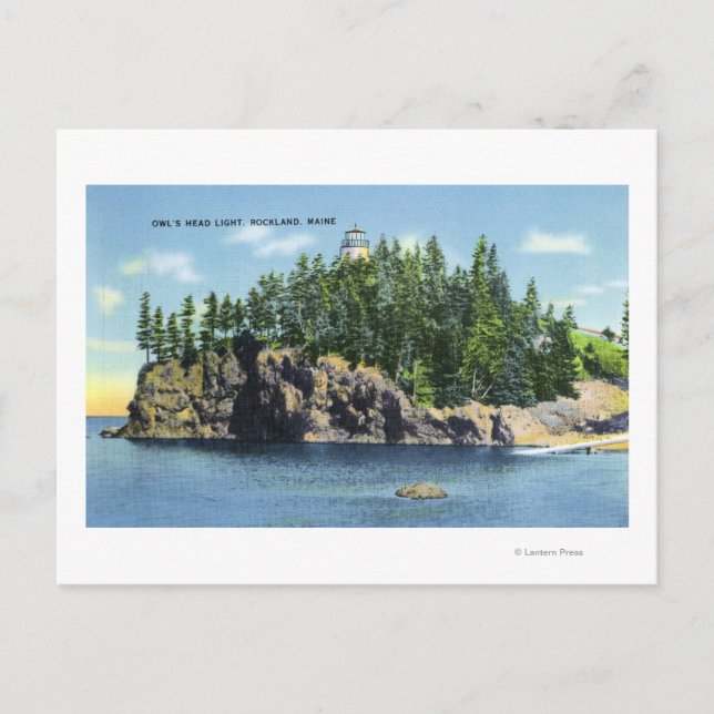 Aussicht auf den Leuchtturm der Eule 2 Postkarte (Vorderseite)