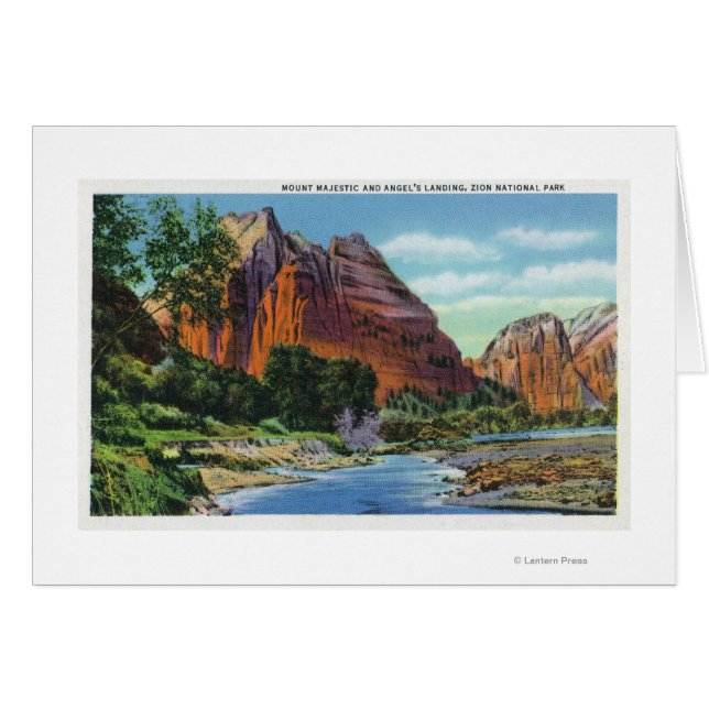 Aussicht auf den Monte Majestic und die Landung vo (Vorderseite (Horizontal))