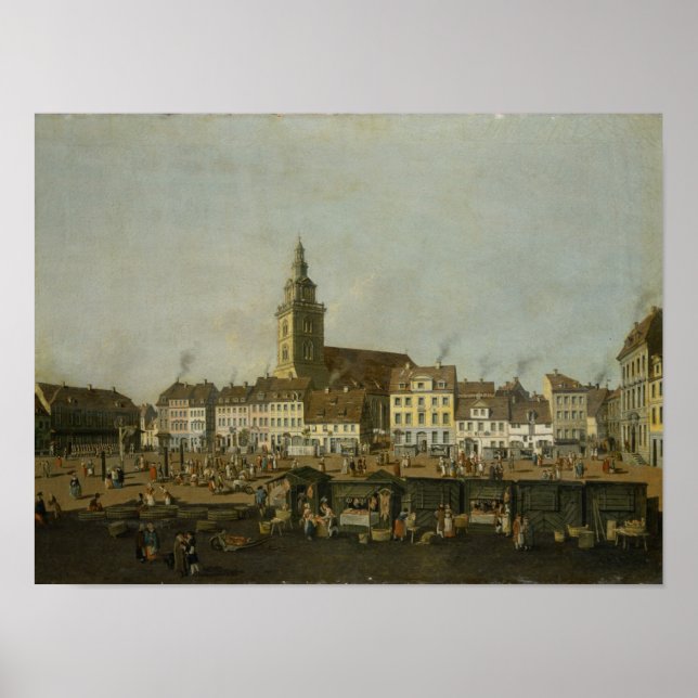 Aussicht auf den Neuen Markt mit St. Mary's Poster (Vorne)